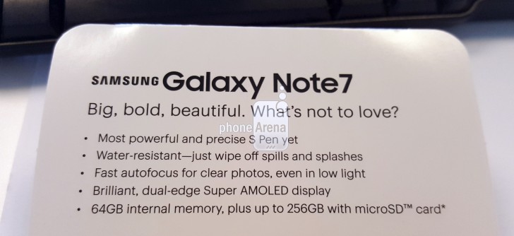 Sprint enthllt Details ber das Galaxy Note7 