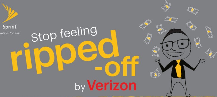 Sprint geht nach Verizon, indem er kostenlosen unbegrenzten Service fr ein Jahr an diejenigen, die wechseln