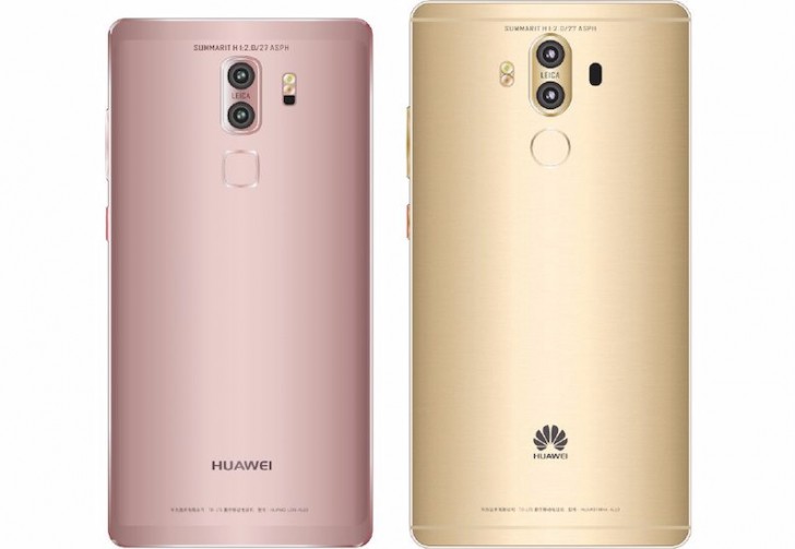 Huawei Mate 9 ist zur�ck angeblich Lecks mit zwei verschiedenen Designs
