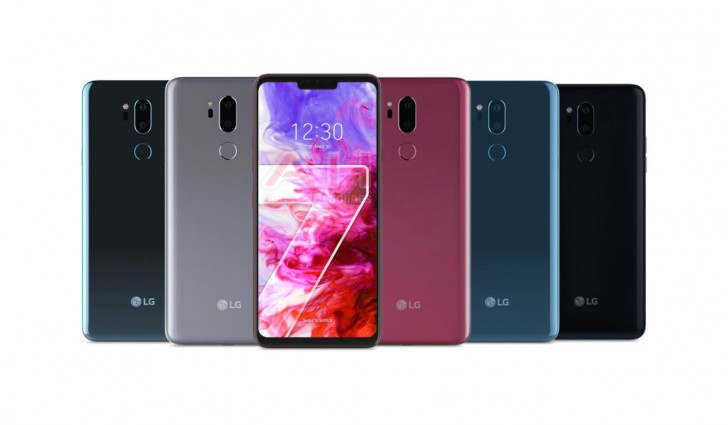 Hier sind die offiziellen LG G7 ThinQ in allen Farben rendert