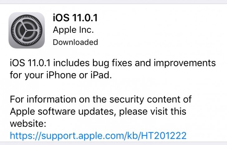 Apple verffentlicht iOS 11.0.1 Update fr das iPhone und iPad