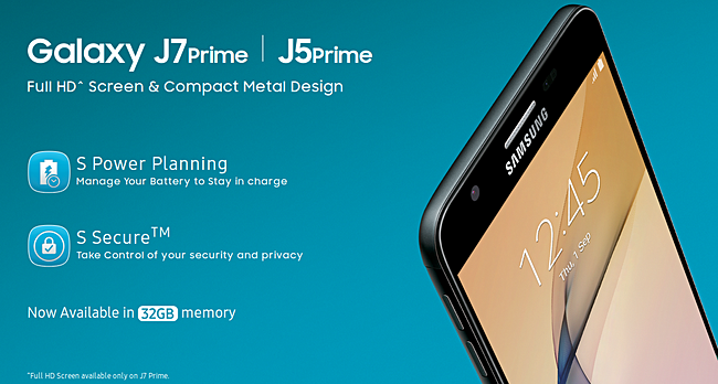 Samsung Galaxy J5 Prime und J7 Prime jetzt in 32GB Speicheroptionen in Indien verfgbar