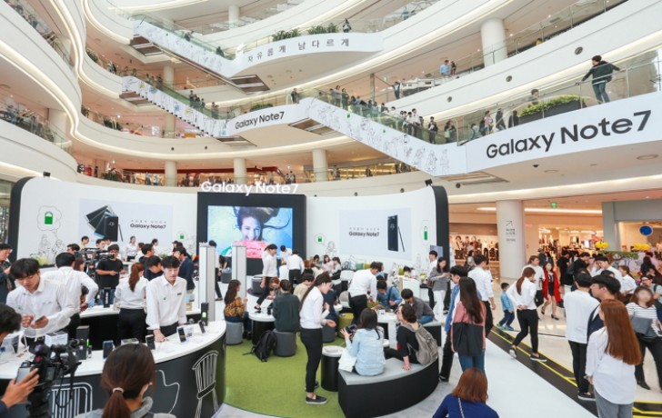 Samsung startet die Galaxy Note7 weltweit