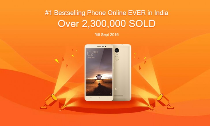 Xiaomi Redmi Note 3 wird zum Bestseller in Indien