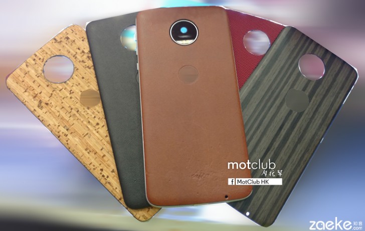 Moto Z sichert X-�hnliche Klasse mit Leder, Holz hinzuzuf�gen und mehr