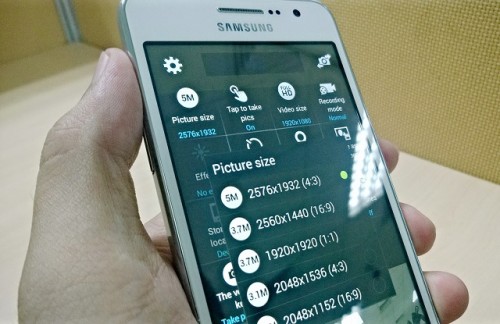 Samsung Galaxy Grand-Prime, ein Smartphone fr Fans entwickelt selfie