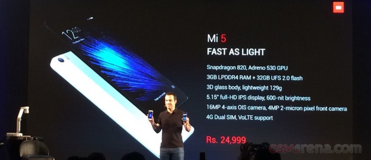 Xiaomi Mi 5: in Indien am 6. April