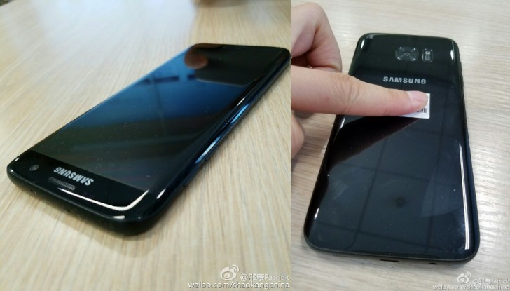 Samsung Galaxy S7 edge in Glossy Schwarz leckt in Live-Fotos