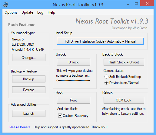 Nexus Root-Toolkit - Smartphone unter Kontrolle