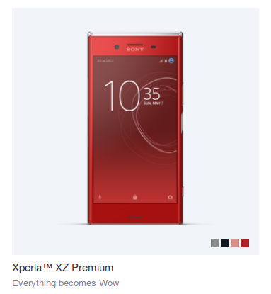 Red Sony Xperia XZ Premium kommt nach Europa