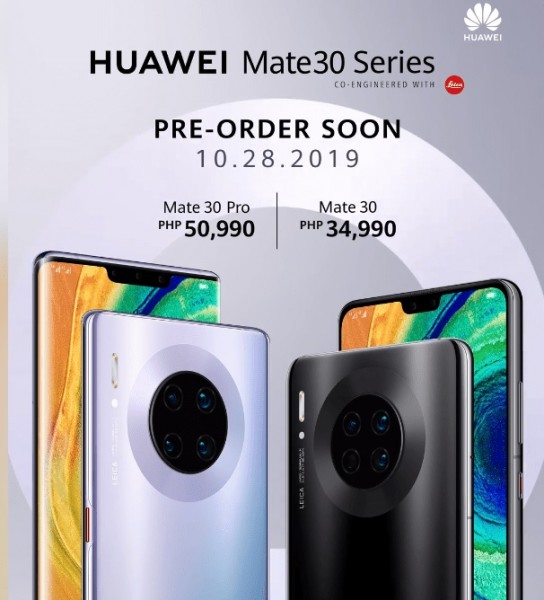 Die Vorbestellungen fr die Huawei Mate 30-Serie beginnen auf den Philippinen ab dem 28. Oktober