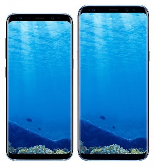 Samsung Galaxy S8 Duo leckt in Korallenblau