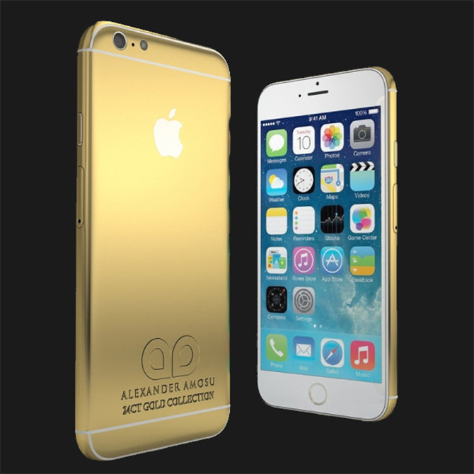Willst du iPhone 6 mit Gold bedeckt?