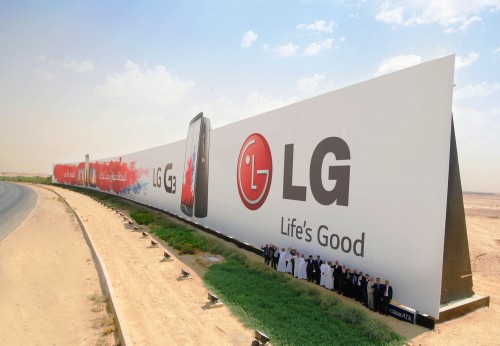 LG schlgt Guinness-Weltrekord: Grte Werbung in der Geschichte!