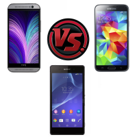 Die Runde! Samsung Galaxy S5, Sony Xperia Z2 und HTC One (M8)