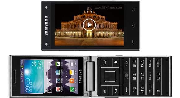 Der Androide und das Gehuse mit kleine Klappe, beziehungsweise Samsung G9098?