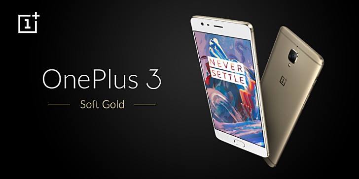 Gold OnePlus 3 Landung in Indien im nchsten Monat