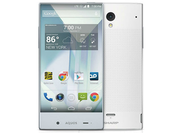 Sharp Aquos Kristall - Smartphone mit sehr dnnen Rahmen-Display