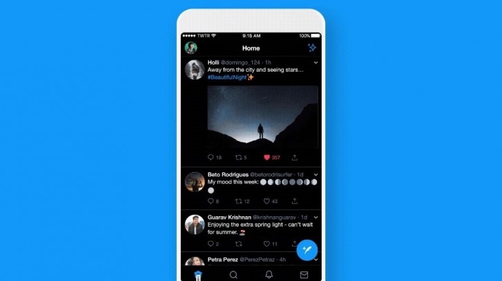 Twitter fr iOS erhlt einen OLED-freundlichen Dark-Modus