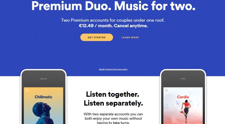 Spotify testet den neuen Premium Duo-Plan