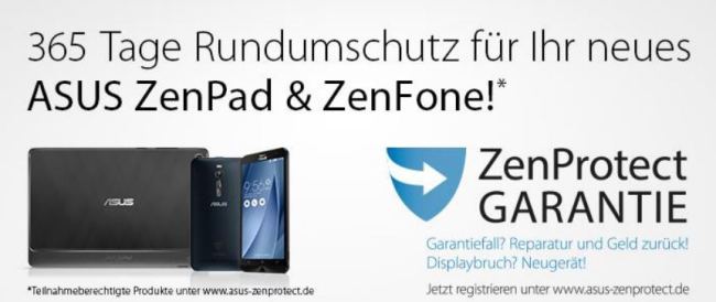 Asus: Garantie fr ZenFone und ZenPad