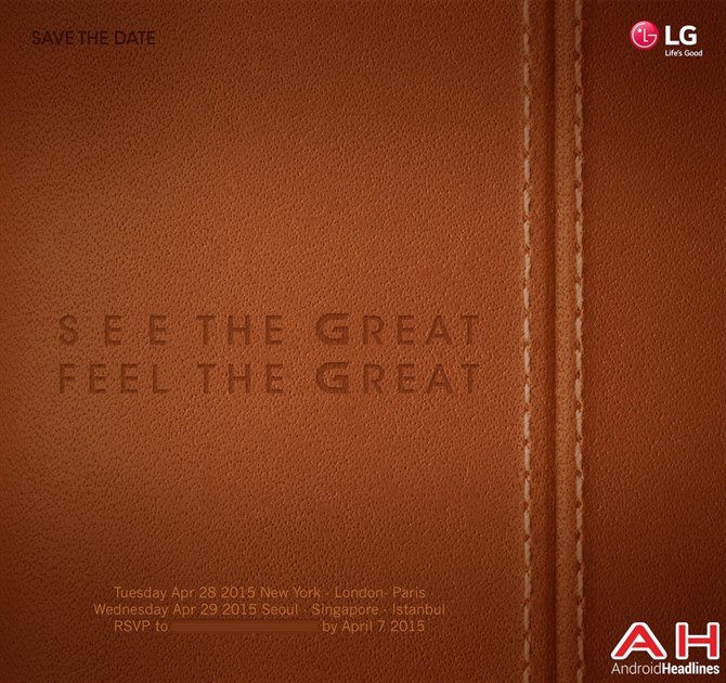 LG G4. Die offizielle Premiere bereits fr 3 Wochen