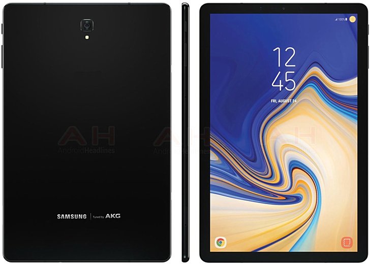 Samsung Galaxy Tab S4 undersed Pressebild zeigt dnne Einfassungen