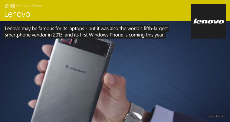 Lenovo bereitet Smartphones mit Windows 10