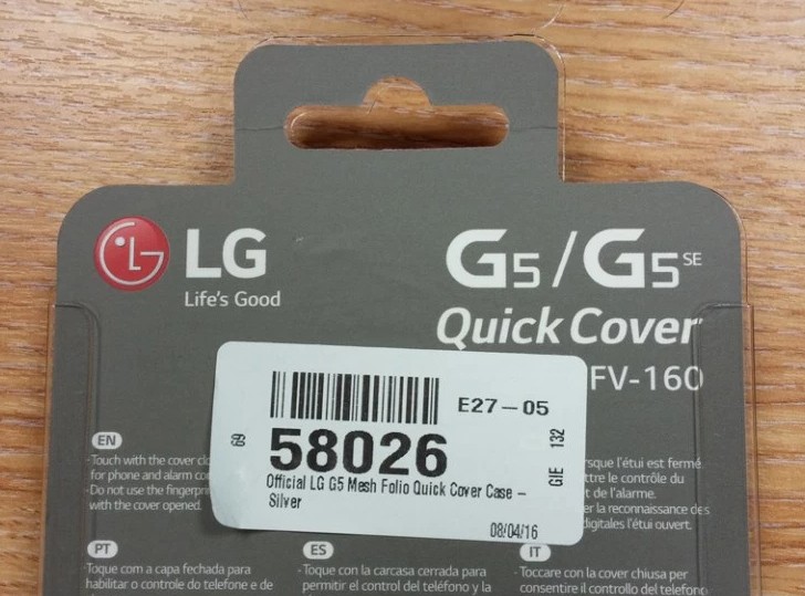 LG G5 SE ist real und es wird innerhalb der G5 Quick-Abdeckungsfall passen LG G5 SE ist real und es wird innerhalb der G5 Quick-Abdeckungsfall passen