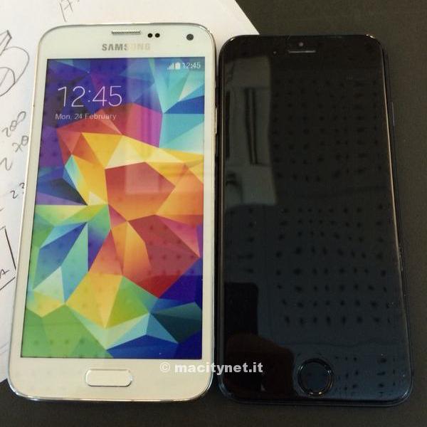 Vergleich-auf den Fotos mit Samsung Galaxy S5 und iPhone 6