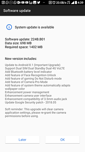 Nokia 7 bekommt Android 8.1 Oreo Update