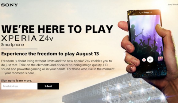 Verizon Sony Xperia Z4v wird am 13. August verffentlicht werden