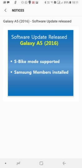 Verizon Galaxy J3 (2016) bekommt Nougat, Samsung Galaxy A5 (2016) bekommt S-Bike-Modus,