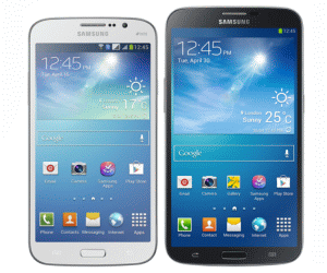 Die Aktualisierung des Androiden in die Version KitKat fr ein paar Smartphone von Samsung